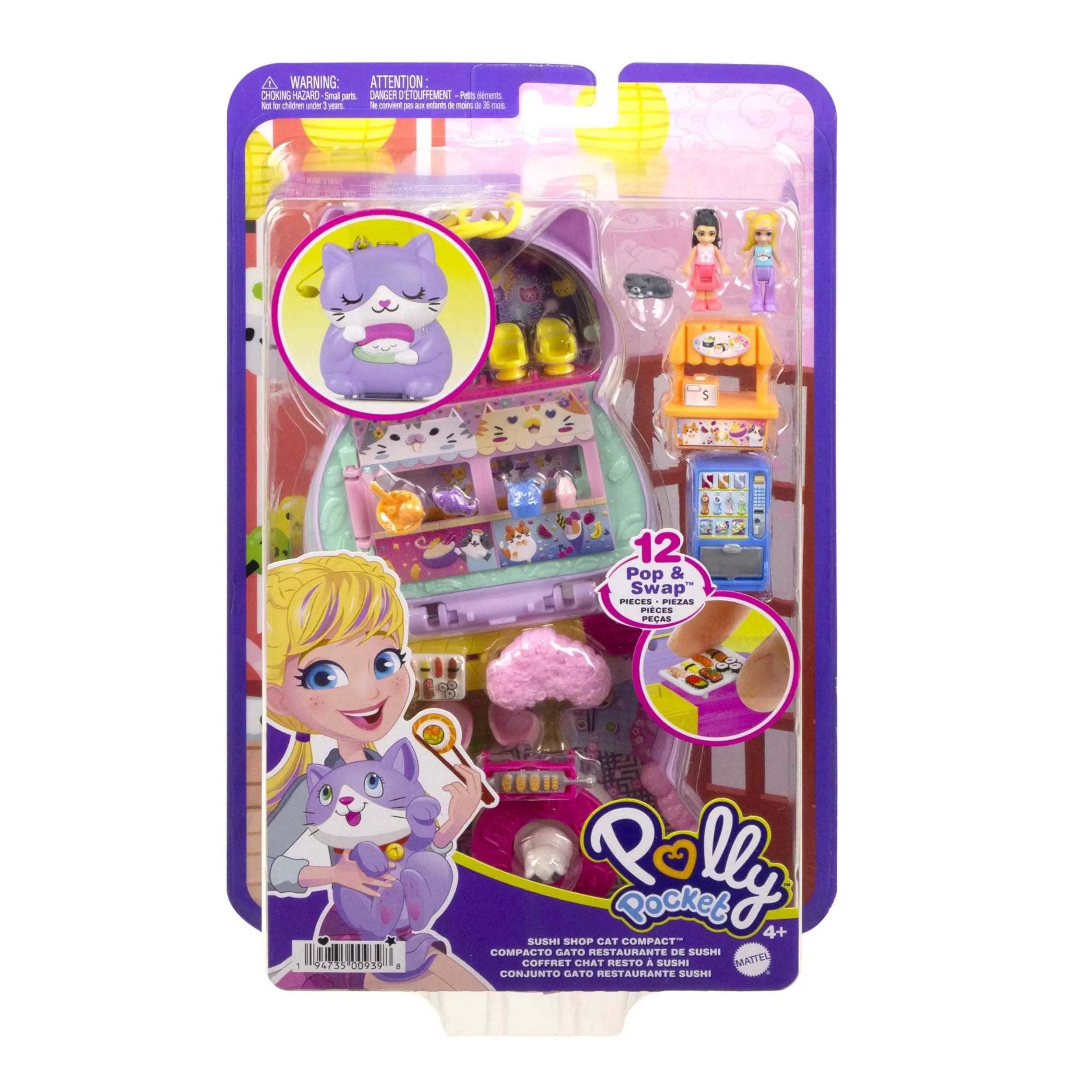 Polly Pocket - Conjunto de jogos e acessórios compactos Spin 'n Surpri