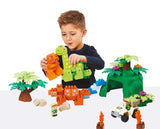 Ecoiffier - Abrick Dinoland With 2 Figures And 1 Vehicle Construction Set