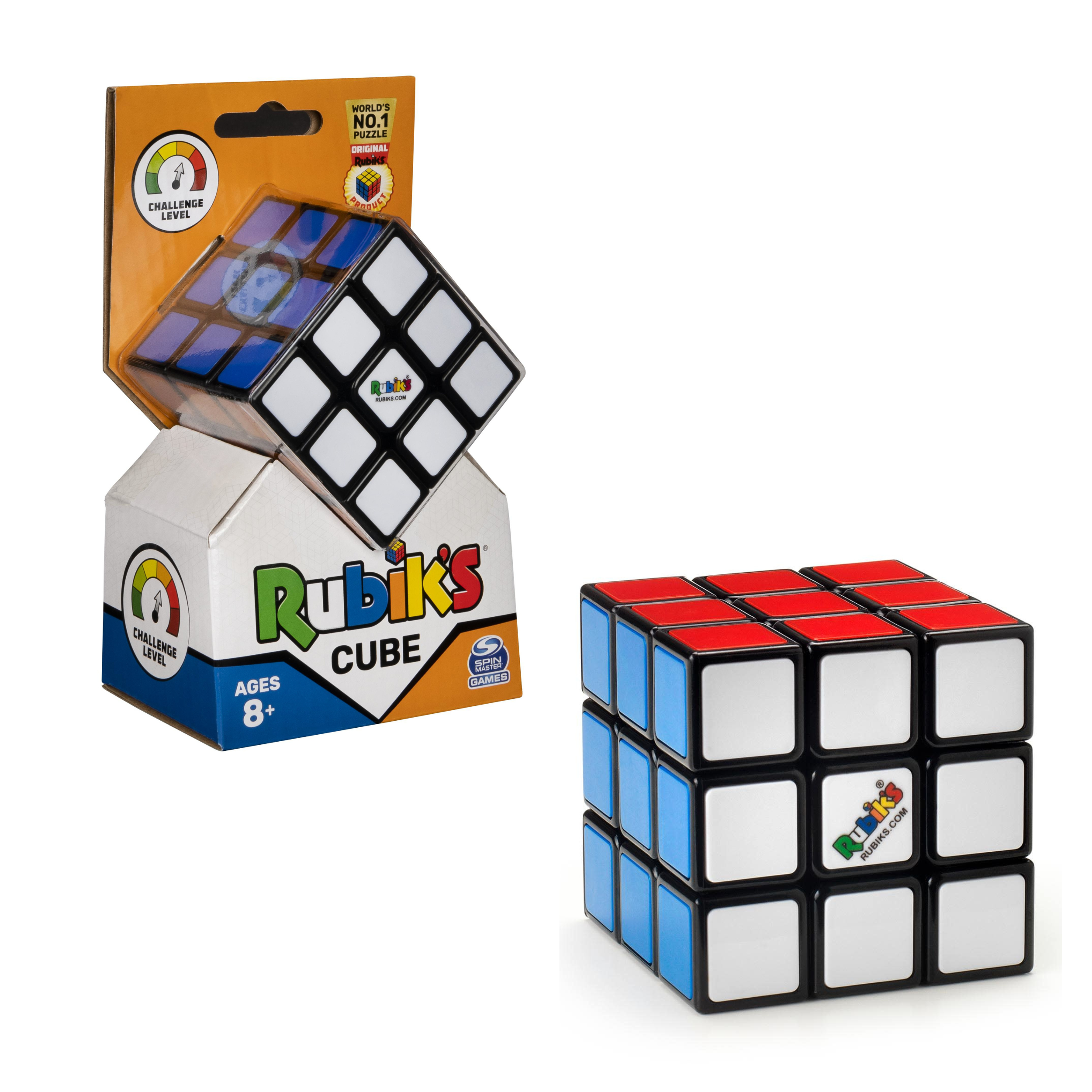 Rubik's Cube, The Original 3x3 Color-Matching Puzzle Classic  Problem-Solving Challenging Brain Teaser Fidget Toy, for Adults & Kids Ages  8 and up – Shop Spin Master