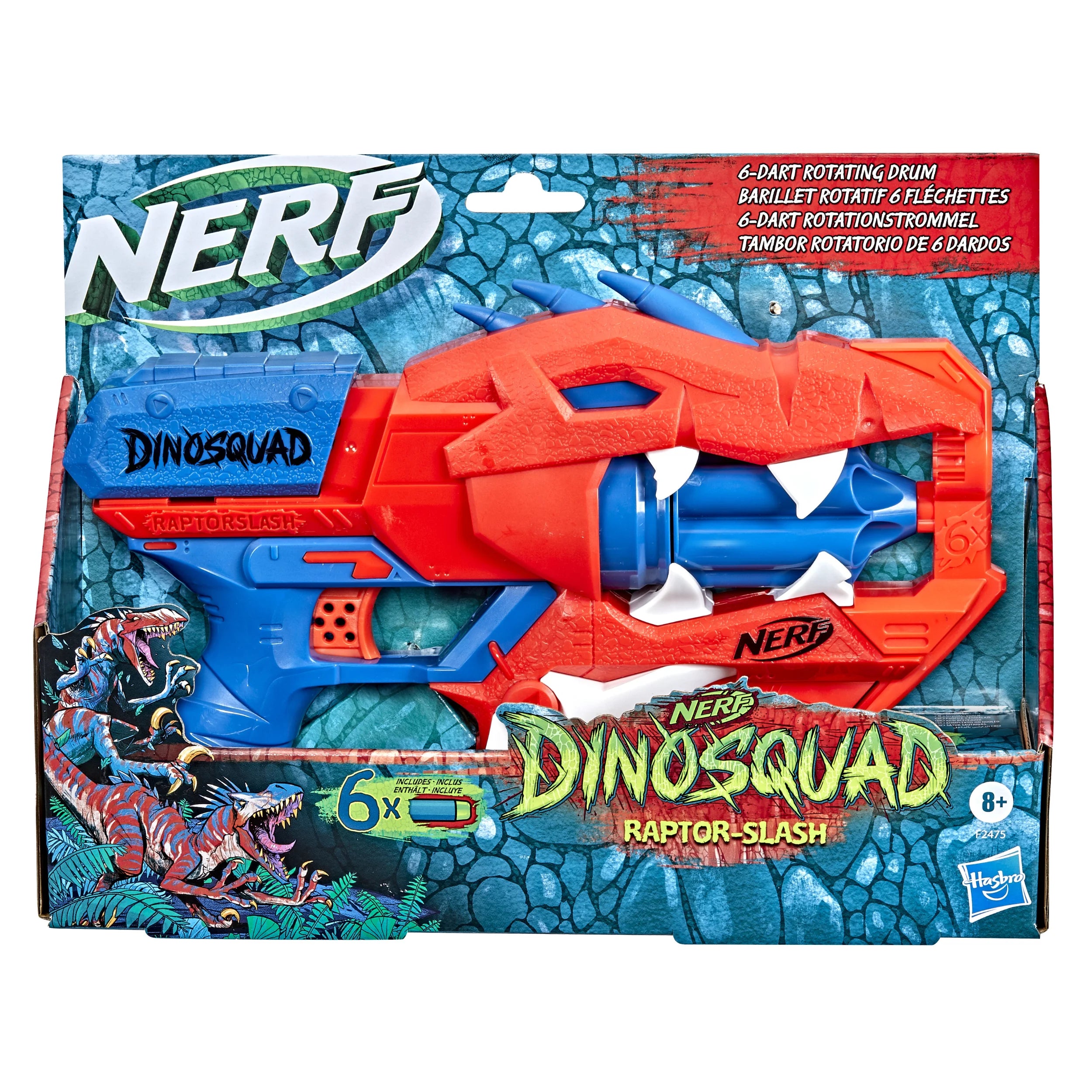  NERF DinoSquad Rex-Rampage Motorized Dart Blaster, 10-Dart  Clip, 20 Official Darts, 10-Dart Storage- T-Rex Dinosaur Design, Red : Toys  & Games