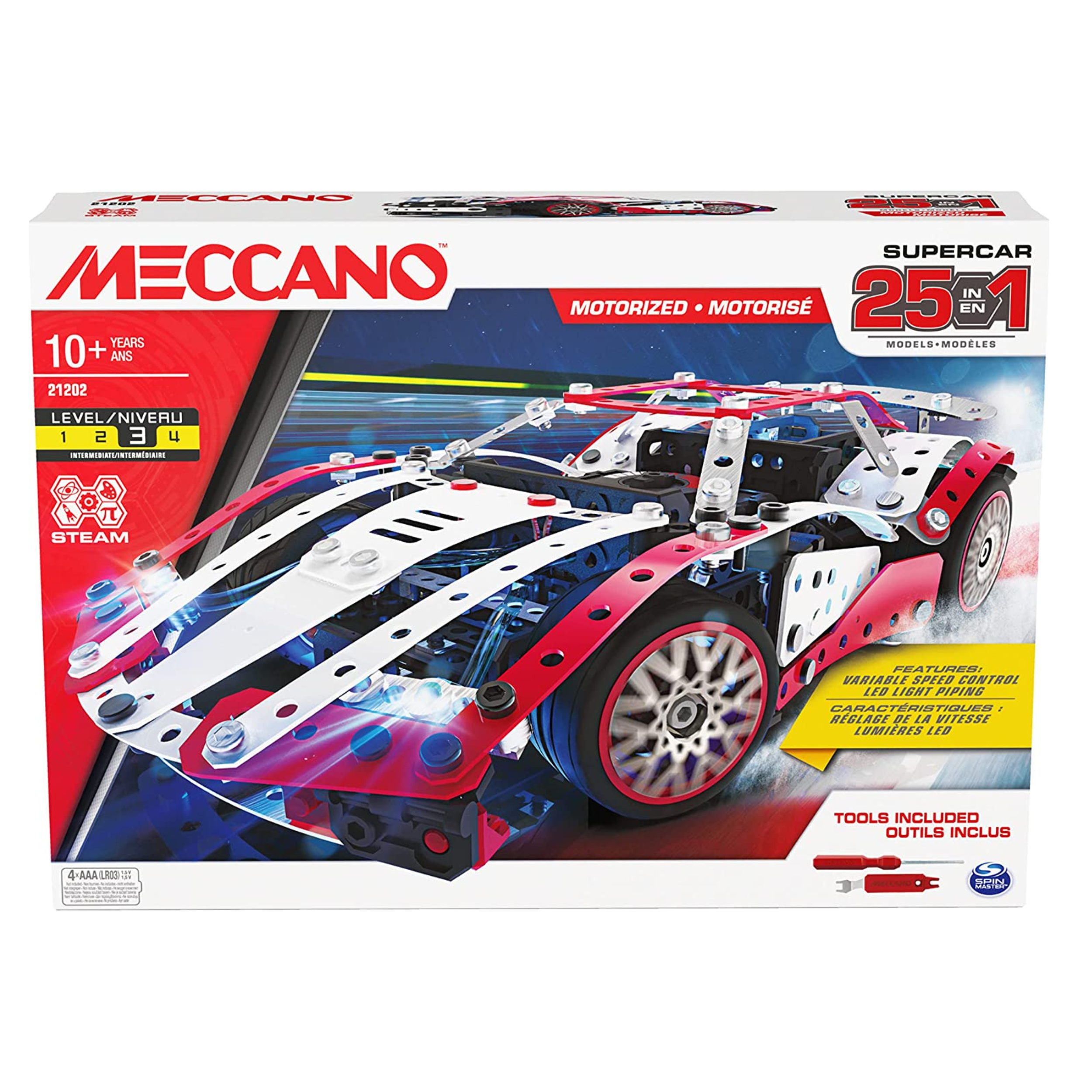 Meccano -Erector Multimodelos, Rescue Squad 3 Modelo Set