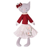 Bonikka Model Bellamy the little cat Soft Doll  with Red and White Dress Size 50 cm