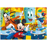 Clementoni 26473 disney Mickey Mouse supercolor mickey-60 maxi pieces-made in italy, 4 years old children’s, cartoon puzzles, mouse, large tiles, multicolour, medium