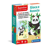 Clementoni - Sapientino-play and associa-animals-educational game 3 years (italian version), made in italy, multicolor, 16308