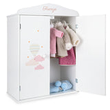 Giocheria - ARIAS Wooden wardrobe for doll clothes Doll Accessories