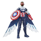 HASBRO - Marvel Studios Avengers Titan Hero Series Captain America Action Figure, 30-cm Toy, Includes Wings, for Children Aged 4 and Up