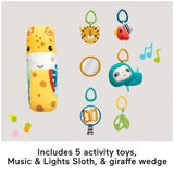 MATTEL - Fisher-Price - 3-in-1 Rainforest Sensory Gym Baby Activity Toys