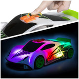 NIKKO - Road Rippers - Color Wheels - Lights & Sounds White Car with Touch Speed