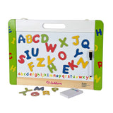 SIMBA - Eichhorn 100002577 board 42 x 30 cm with 26 magnetic wooden letters 5 chalks and 1 foil pen, colourful