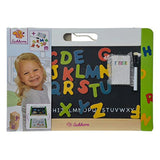 SIMBA - Eichhorn 100002577 board 42 x 30 cm with 26 magnetic wooden letters 5 chalks and 1 foil pen, colourful