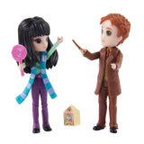 SPIN MASTER - Wizarding World Harry Potter, Magical Minis Cho Chang and George Weasley Figure Set with 2 Doll Accessories, Kids Toys for Ages 6 and up