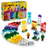 LEGO Classic Creative Houses, Bricks Building Toys Set for Kids, Boys & Girls Aged 4 Plus, Creative Toy Gift with House Accessories for Young Builders 11035