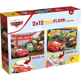 Lisciani - Disney Puzzle Maxifloor 2 X 12 Cars LSC86542 - International