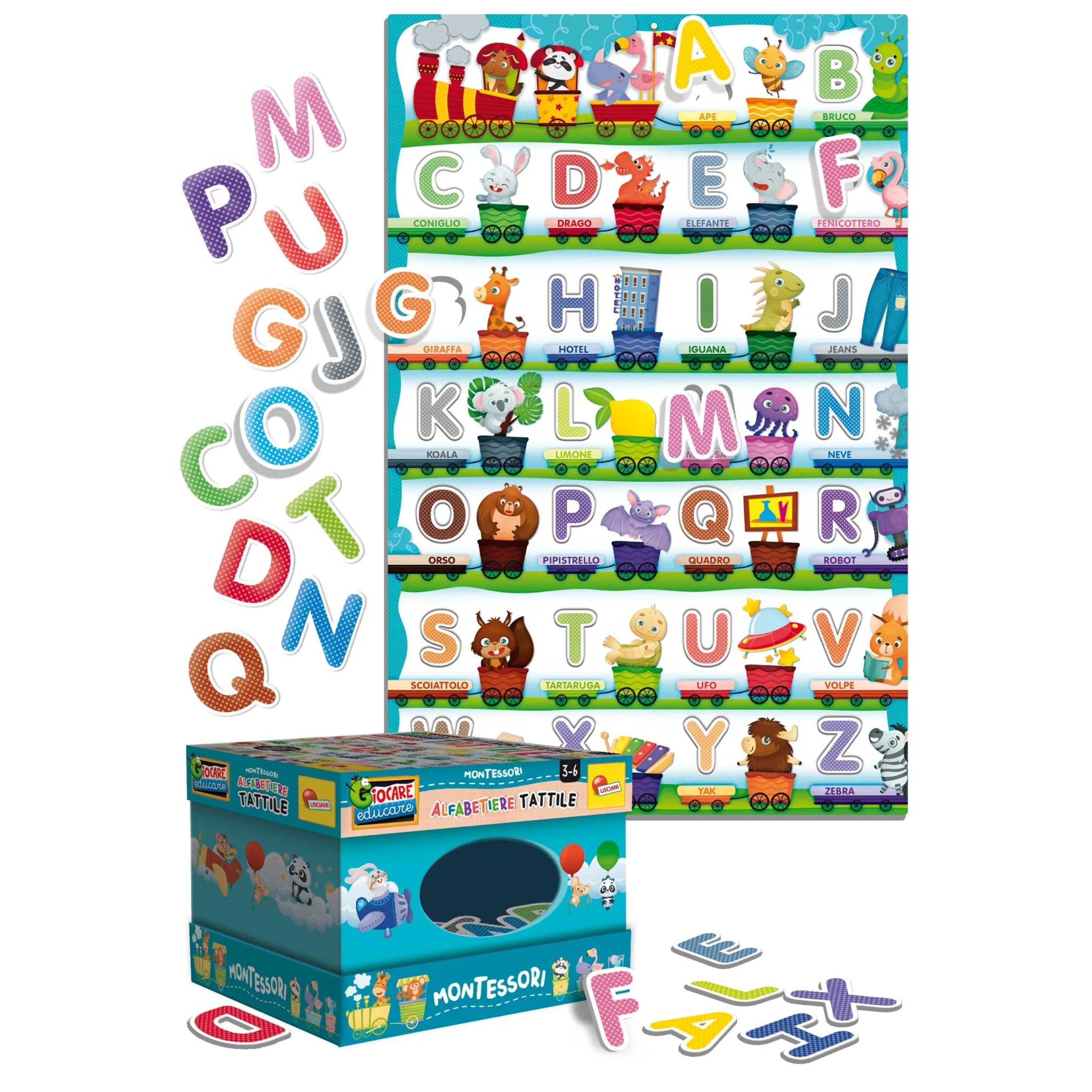 APPYTOYS  Montessori Plus Alfabetiere Tattile - Italian Edition