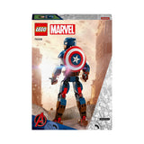 LEGO 76258 Marvel Captain America Construction Figure Buildable Toy with Shield, Avengers Collection, Play and Display Superhero Bedroom Accessory, Birthday Gift for Kids, Boys, Girls Aged 8+