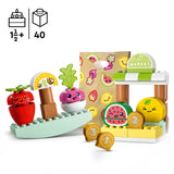 LEGO 10983 DUPLO My First Organic Market, Fruit and Vegetables Toy Food Set, Learn Numbers, Stacking Educational Toys for Toddlers 18 Months - 3 Years Old