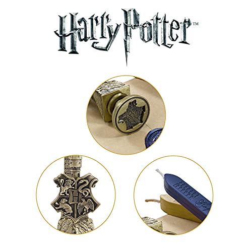Official Harry Potter Hogwarts Crest Wax Seal Stamp Set - Boxed