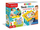 Clementoni 16340 sapiento activity table 3 years (italian version), montessori banquet, educational game-made in italy, multi-colored