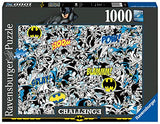 Ravensburger dc comics batman challenge 1000 piece jigsaw puzzle for adults & kids age 12 years up