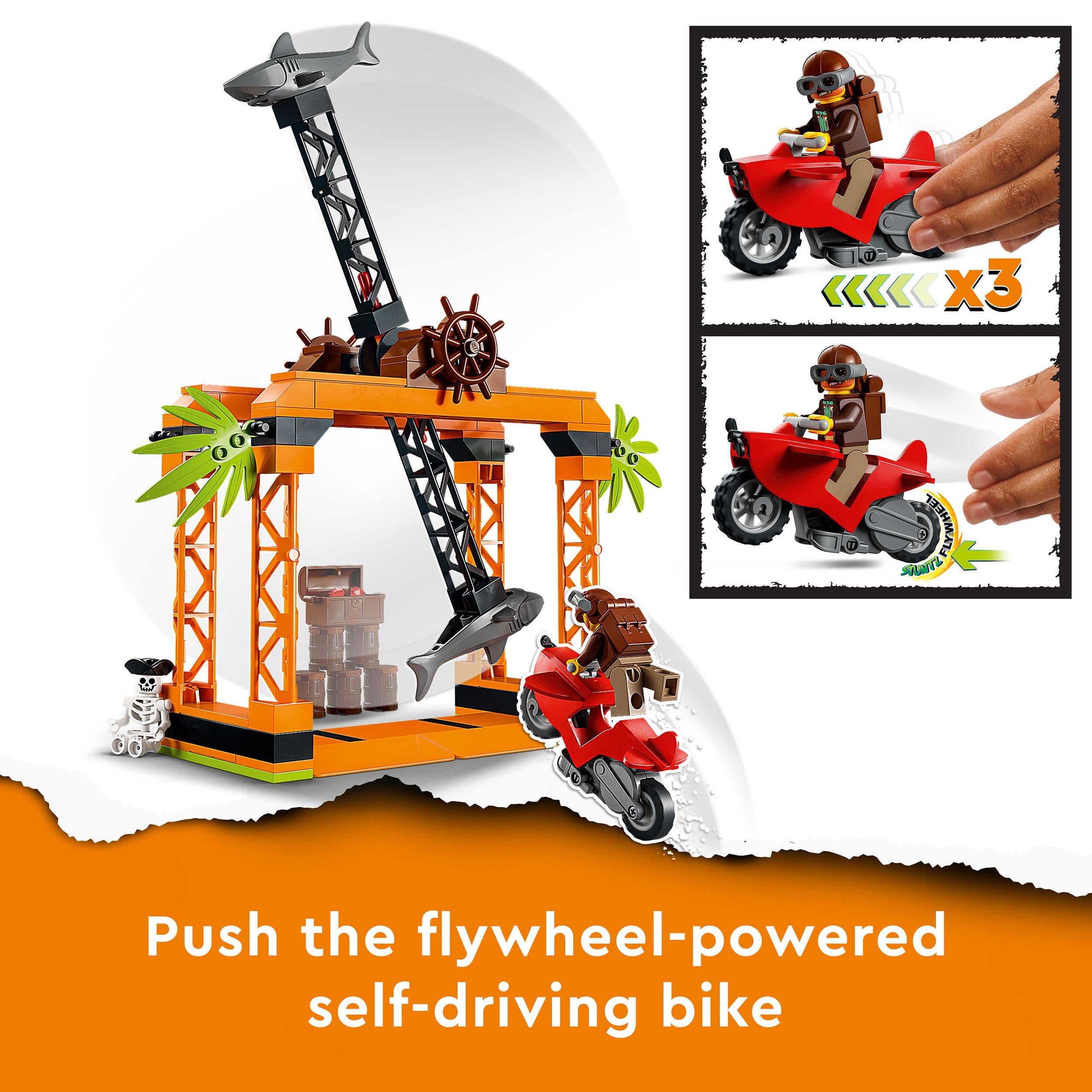  LEGO City Stuntz Reckless Scorpion Stunt Bike Set 60332 with  Flywheel-Powered Toy Motorcycle and Racer Minifigure, Small Gift for Kids  Aged 5 Plus : Toys & Games