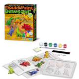 4M Dinosaur Mould and Paint Kit - Create Glowing in the Dark Magnets and Pins - Educational Toy for Kids