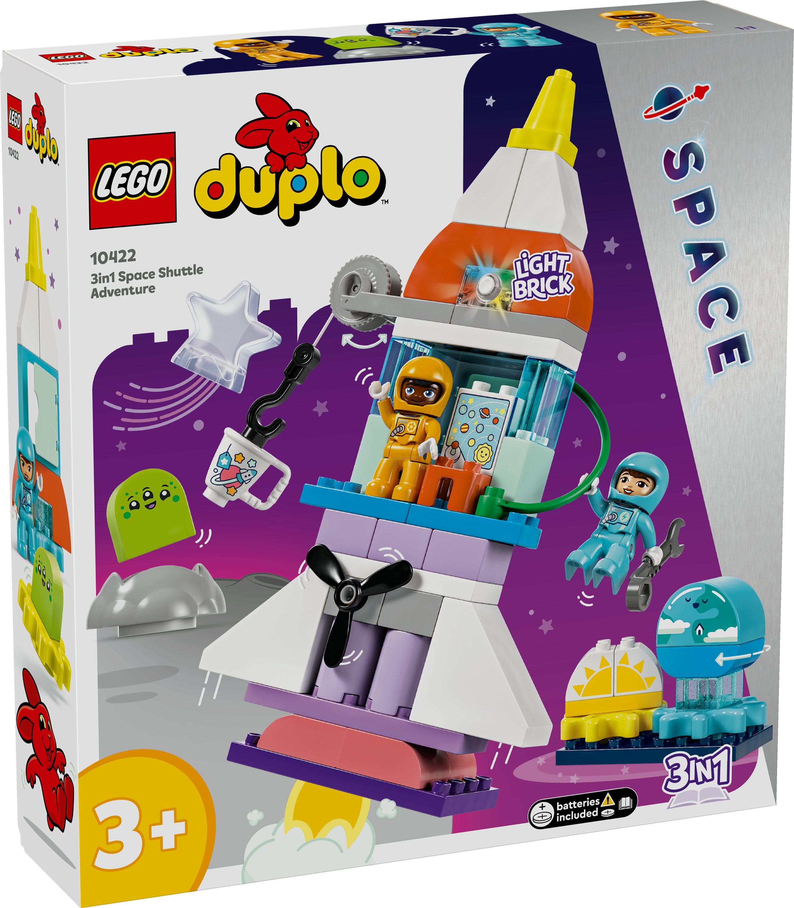 LEGO Creator 3 in 1 Space Astronaut Toy, Building Set Transforms from  Astronaut Figure to Space Dog to Viper Jet, Space-Themed Gift Idea for Boys  and