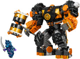 LEGO NINJAGO Cole’s Elemental Earth Mech, Action Figure Toy, Dragons Rising Building Set with Ninja Character Cole Minifigure, Gift for 7 Plus Year Old Boys, Girls & Kids 71806