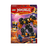 LEGO NINJAGO Cole’s Elemental Earth Mech, Action Figure Toy, Dragons Rising Building Set with Ninja Character Cole Minifigure, Gift for 7 Plus Year Old Boys, Girls & Kids 71806