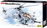 Sluban - Model Bricks - AH -1Z attack helicopter (482 pieces)